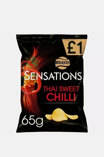 Walkers Sensations Thai Sweet Chilli Sharing Crisps 18 x 65g Box RRP £1.25 - Picture 2 of 2