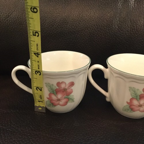 2 -EPOCH collection by Noritake coffee mugs grapes/flowers/leaves pre-owned. - Picture 7 of 9