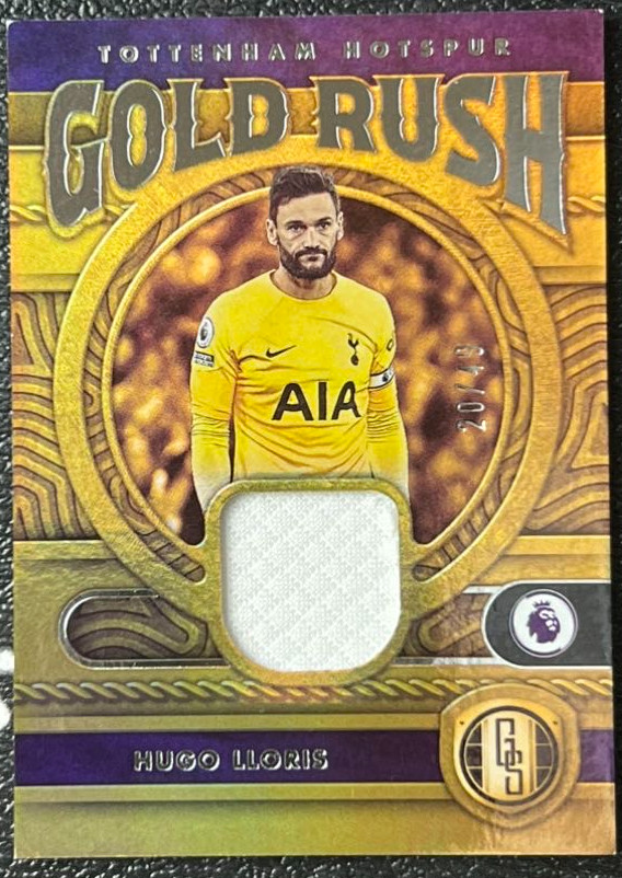 2022-23 Panini Chronicles Soccer EPL Gold Rush Patch 20/49 - Hugo Lloris