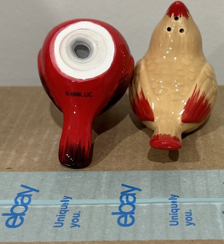HMK, Inc. - Shaker sale e pepe cardinale in ceramica maschio e femmina - Nuovo!!! - Foto 5 di 6