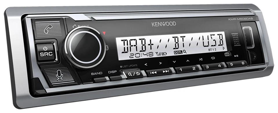 Kenwood KMR-M508DAB Marine MP3-Autoradio DAB Bluetooth USB iPod AUX-IN - Bild 2 von 3