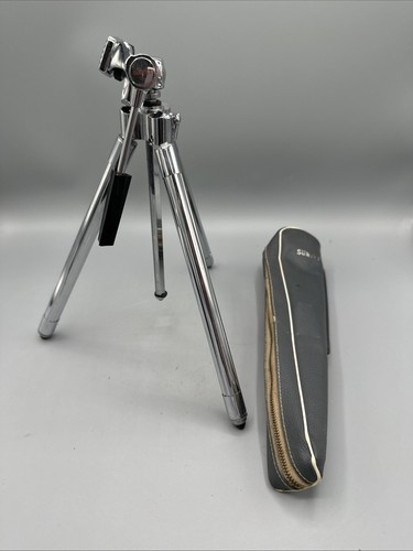 Vintage SUNSET Telescoping Tripod Stand ~with Case ~