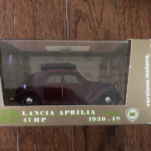 Miniature Lancia Aprilia 1ère Série 1936-48 Bleue - Brumm 1:43, Die-cast, Modèle D'époque