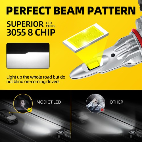 HB4 Led White 9006 Xenon 6000k Headlight High Low Beam Fog Light Car Bulbs 12V - Picture 6 of 15