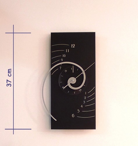 Einzigartige Spiral Wanduhr, Alpha, edel, mathematisch, künstlerisches Design, Geschenk - Bild 2 von 5