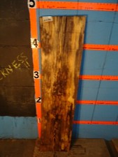 A1584 1 1/4" thick spalted white oak Live Edge Slab shelf table