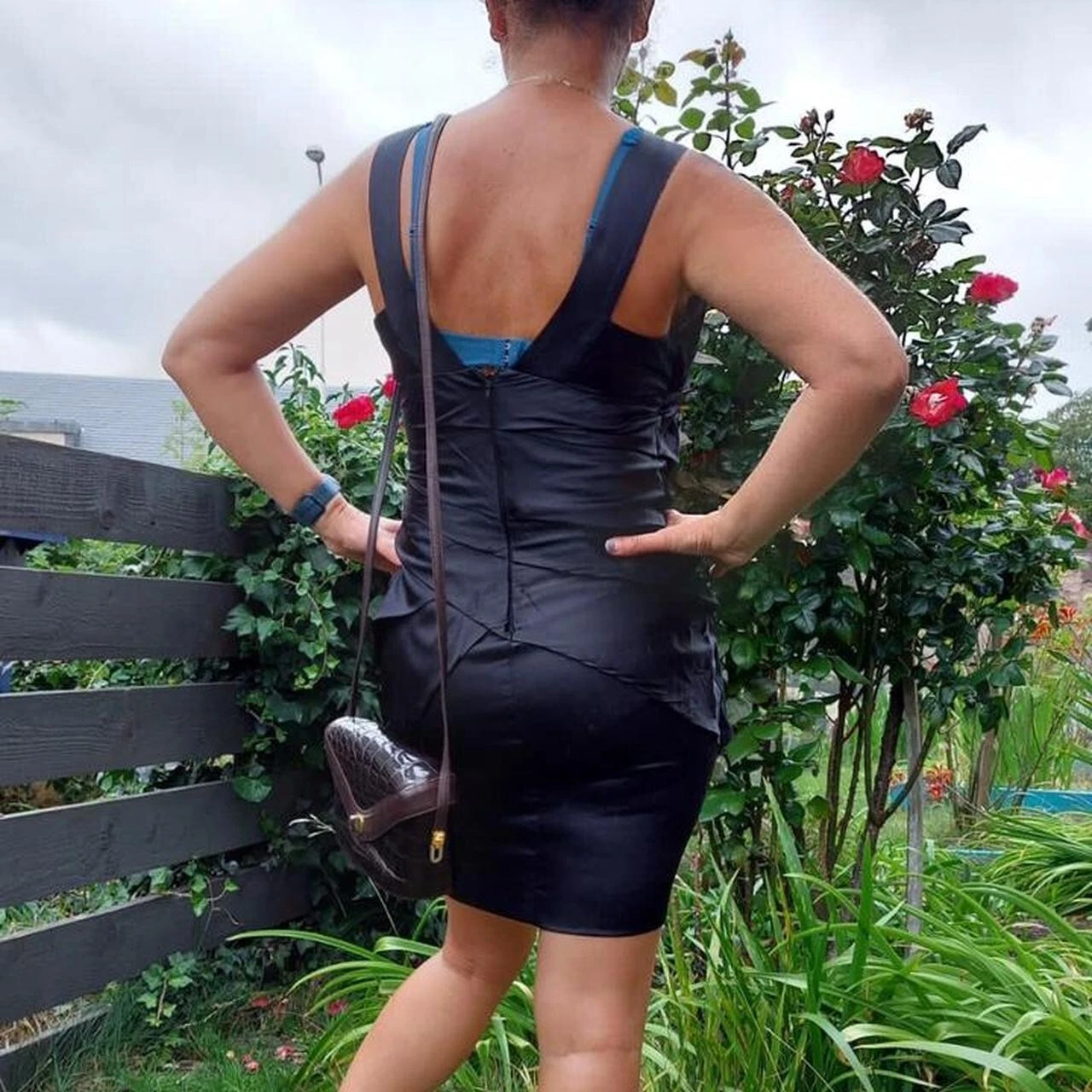 Autentico abito classico Versace. Abito nero seta Versace.