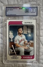 2023 MIKE TROUT TOPPS HERITAGE IMAGE VARIATION #5 CGA GRADED 9 MINT 