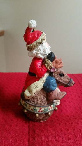St. Nicholas Square Santa Reiten Rentier Figur ~ BRANDNEU ~ - Bild 5 von 9