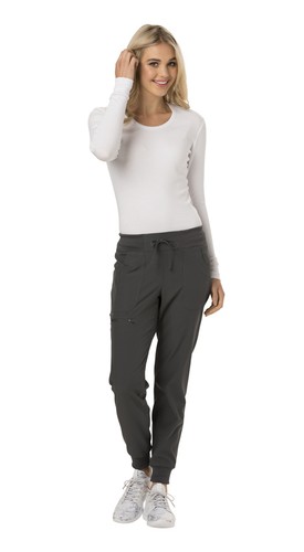 Scrubs HeartSoul Jogginghose Low Rise Tapered Leg Hose HS030 PEWH Pewter kostenloser Versand - Bild 3 von 4