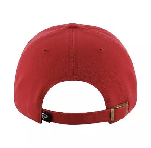 '47 Atlanta Falcons Clean Up Red Adjustable Strap Hat Dad Cap Unstructured NEW! - Picture 9 of 9