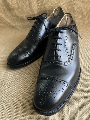 Church's Diplomat Mens Black Leather Cap Toe Oxford Shoes Size UK 8 F || US 9 - Picture 2 of 12