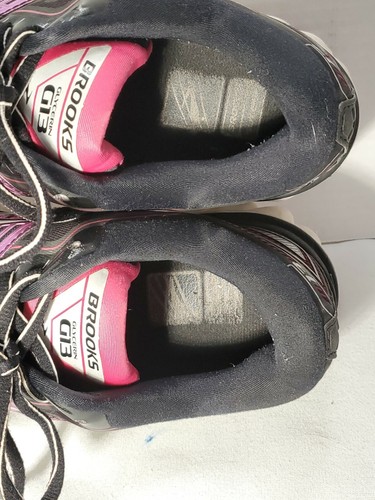 Brooks Glycerin G13 Womens 10 Wide Shoes Black & Metallic Multicolored  - Picture 9 of 10