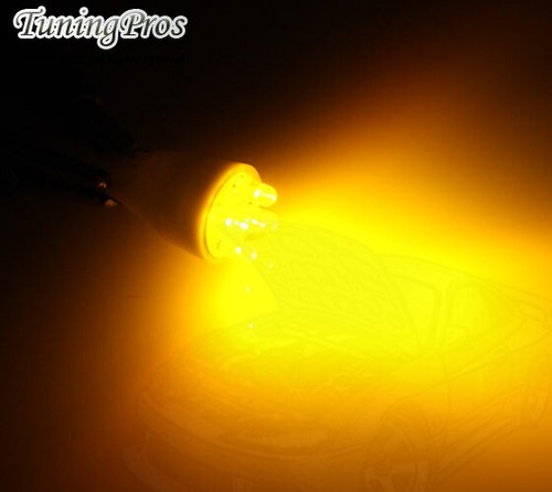 (1 par) Juego de 2 piezas Luz de mapa T15 cuña 5 bombillas LED amarillas 904 906 579 - Imagen 3 de 3