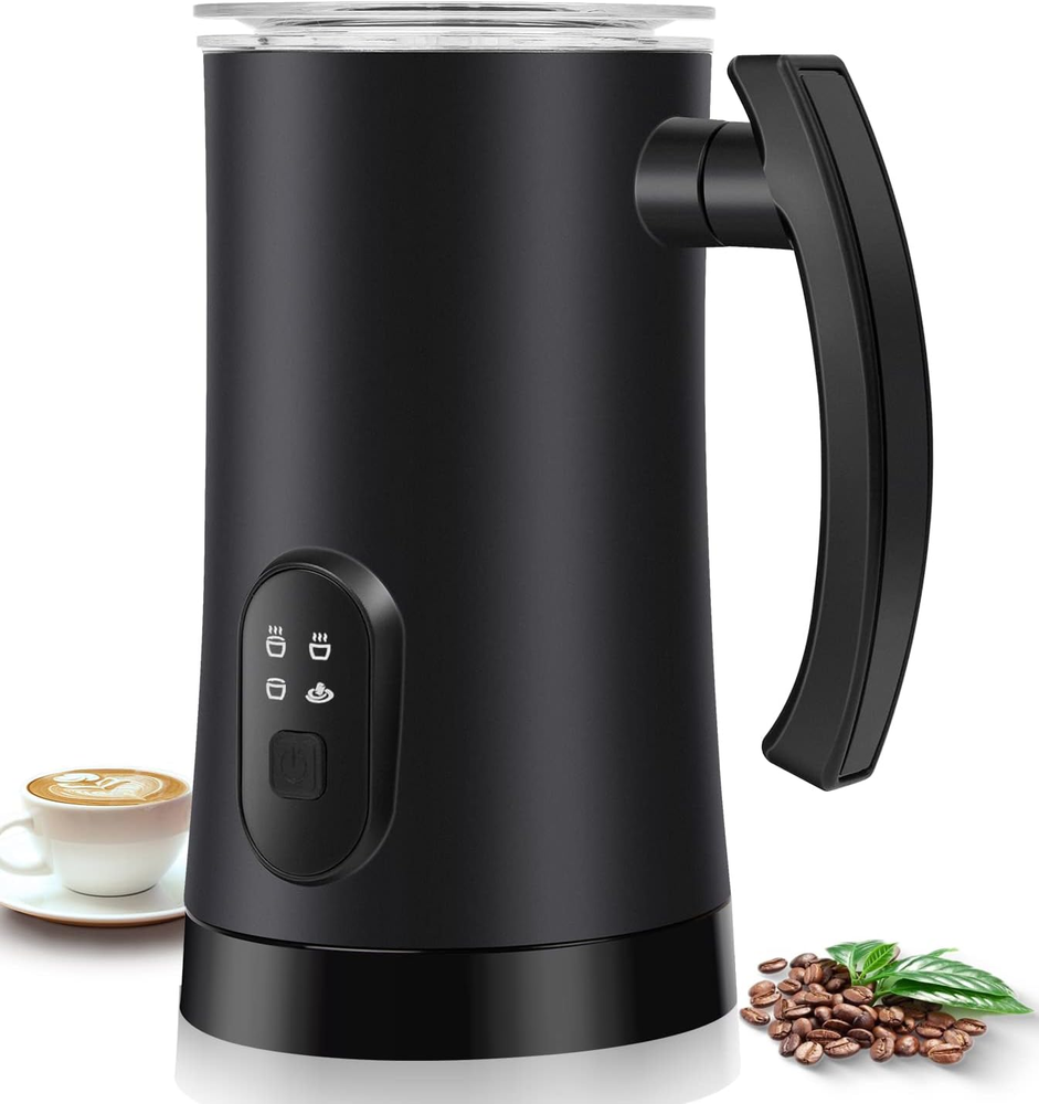 Milk Frother 4-In-1 Automatic Hot and Cold Foam Maker Milk Warmer Electric Milk