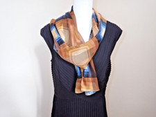 Vintage 14" x 59" Semi-Sheer Scarf