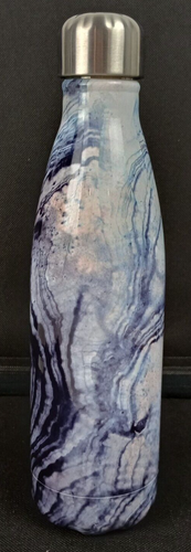 Botella de agua de acero inoxidable S'well 17 oz rosa azul blanco mármol con tapa - Imagen 2 de 11
