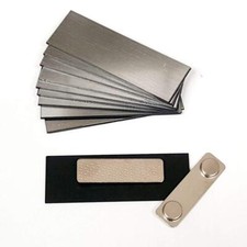 100 (10 Pack ) Bundle 1" X 3" - Brushed Silver - 1,000 pcs