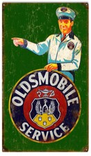 Vintage Style Metal Sign Oldsmobile Service 8 X14