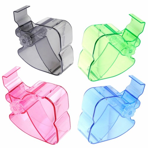 Dental Cotton Roll Dispenser Holder Molar Shaped See-through Blue Color - Picture 8 of 8