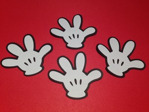 DISNEY-DIE-CUTS-SET-OF-25-MICKEY-MOUSE-HANDS-3-034-H-SCRAPBOOKING-PARTY-FAVORS