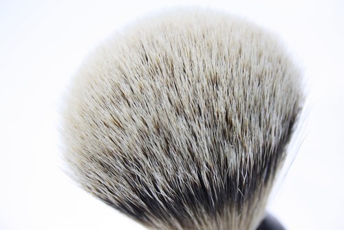 Traditioneller Rasierpinsel klassisches Kunsthaar im Harzgriff für Herren - Bild 3 von 4