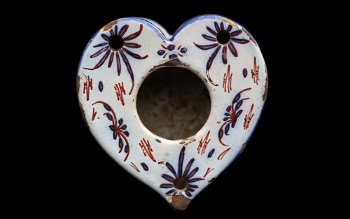 Encrier en faïence XVIIIème siècle / 18th century earthenware inkwell - Picture 4 of 9