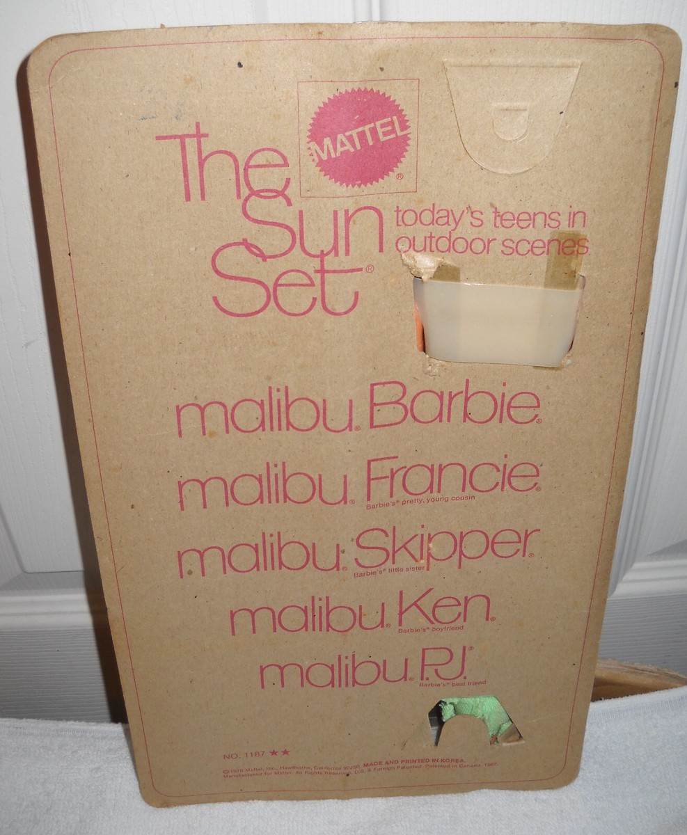 11977 RARE NRFC Vintage Mattel The Sun Set Malibu PJ (Barbie