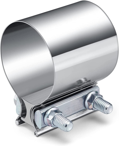 Morsetto fascia guarnizione scarico giunto testa a testa in acciaio inox 4,0" - Foto 12 di 12