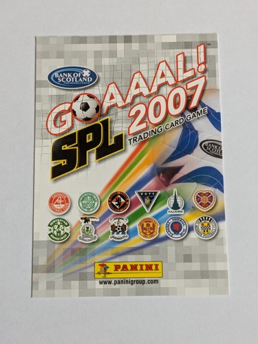 2007 Goaaal! Lee Miller Dundee Utd Panini SPL Scottish Football Card #35 - Picture 3 of 5