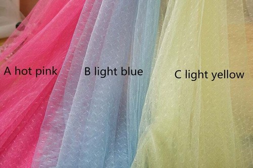 Abito da sposa battesimo con stampa tulle francese a pois tessuto moda in cortile stampa tulle - Foto 6 di 19