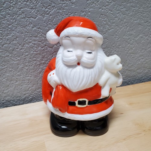 Vintage Santa Claus Lighted Christmas Porcelain 5.5" - Picture 1 of 8
