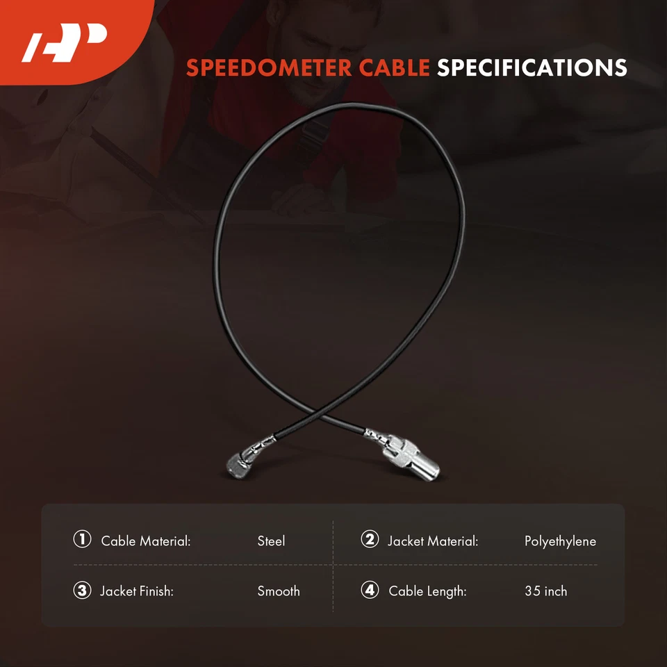 Cable velocímetro A-Premium 35 pulgadas para Ford F150 F250 Mustang Lincoln Mercury Foto 3 de 4