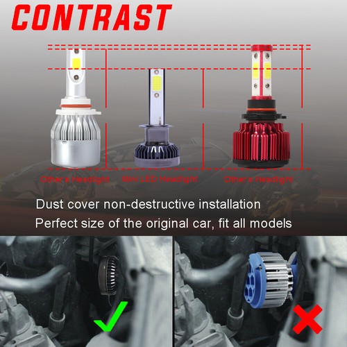 Faro LED H1 H1 combo de haz alto + bajo 240W 52000LM para Jaguar X-Type 02-08 - Imagen 6 de 12