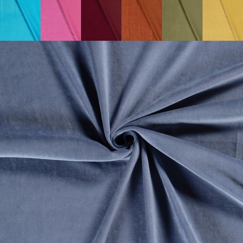 Nicki Stoff Meterware - Velourstoff, Nicky Velour, Samtstoff stretchig *Ab 50cm - Bild 99 von 119