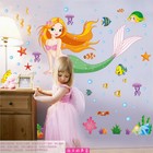 Underwater Mermaid Baby SwimmingPool Kids Bathroom Wall Stickers Removable Decor