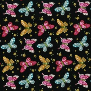 RJR-Lori-039-s-Art-Garden-by-Lori-Gardner-Woods-3245-002-Black-Butterflies-COTTON