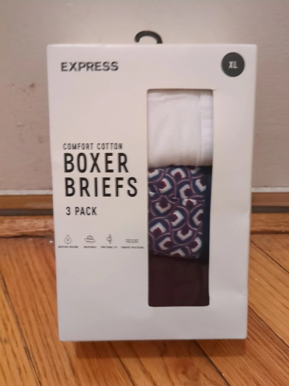 Lot de 3 boxers homme Express Supreme Comfort coton taille XL neufs dans leur emballage