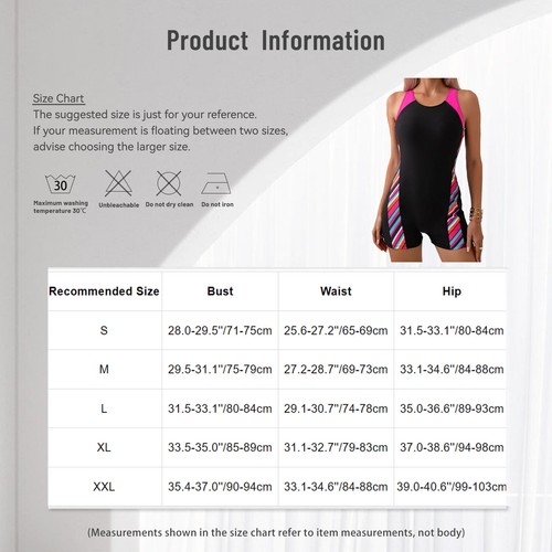 Damen Einteiler Badeanzug Kontrastfarbe Sport Yoga Overall Unitard Bademode - Bild 94 von 104