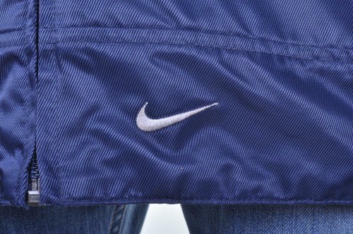 NIKE Vintage Reversible Fleece Jacket M Hooded Coat 90s 1990s - Picture 3 of 11