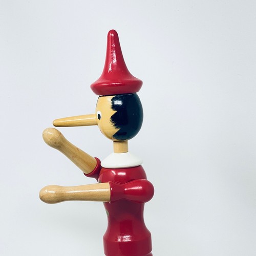 Vintage Italian Pinocchio ๐ฎ๐น Handmade In Italy Very Rare 15.5" Tall - Picture 11 of 11