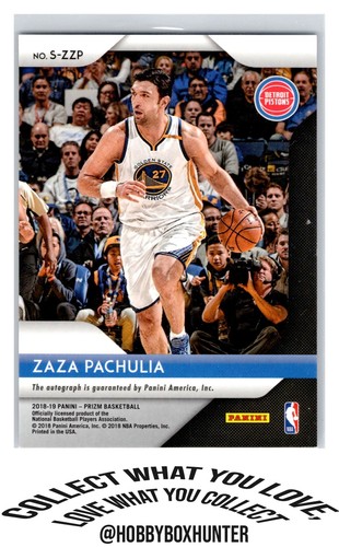 2018-19 Panini Prizm #S-ZZP Zaza Pachulia Signatures - Picture 2 of 2