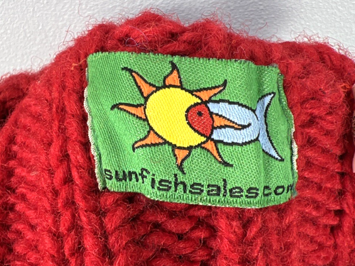 Sunfish Red and Blue Knit Wool Driver Golf Club Headcover Head Cover - Picture 4 of 6