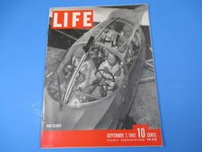 Life Magazine September 7 1942 War Glider Plane WWII Great Ads & Graphics