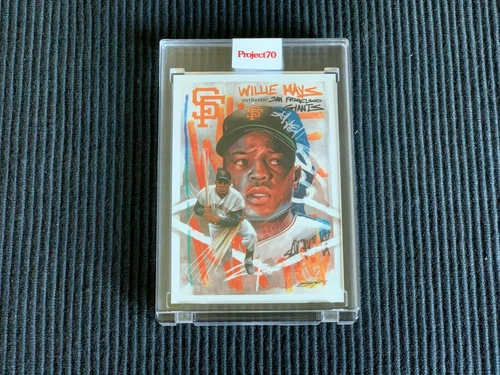 2021 TOPPS PROJECT 70 #235 WILLIE MAYS *ENCASED ART CHUCK STYLES*  GIANTS