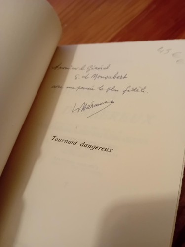 Tournant Dangereux - Paul D'HÉRAMA - Édition Originale - Dédicacé - 1957 - Imagen 2 de 4