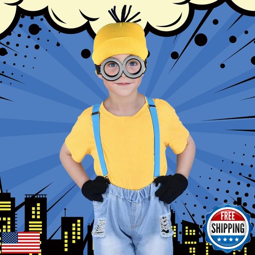 4Pcs Halloween Costume Accessories Kids Steampunk Goggles Glasses Blue Y-Back - Picture 5 of 5