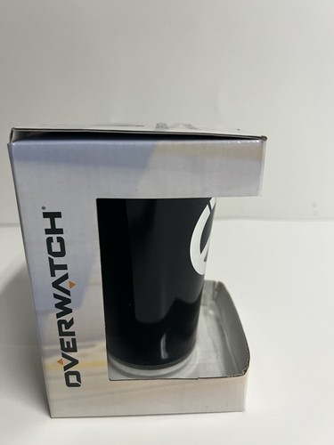 Overwatch Chrome Silver Logo Size 16 oz Glass NIB Sealed - Picture 3 of 7
