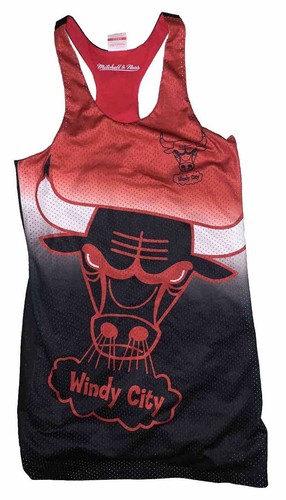 Mitchell & Ness NBA Chicago Bulls Reversible Mesh Tank Dress Jersey Womens Small
