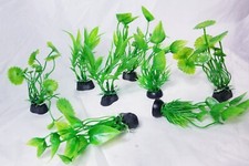 8 Aquarium Artificial Aquatic Plants Decorations Fish Tank 4.5"in